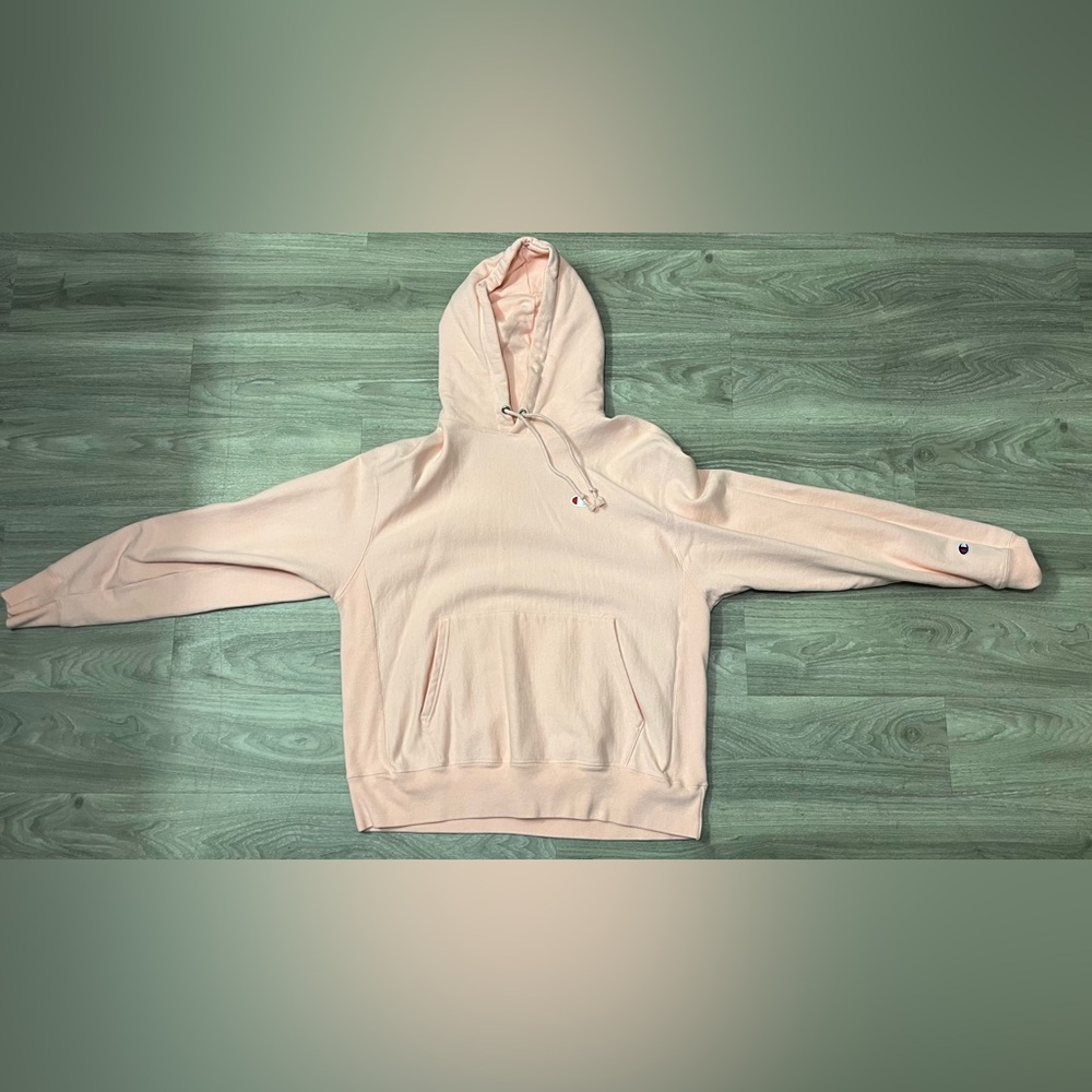 Champion Reverse Weave Hoodie, Size Large (L), Color: Candy Pink (Rare Find)